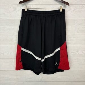 Air Jordan Black/Red Basketball Shorts Size XL